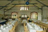 eingedeckter Saal